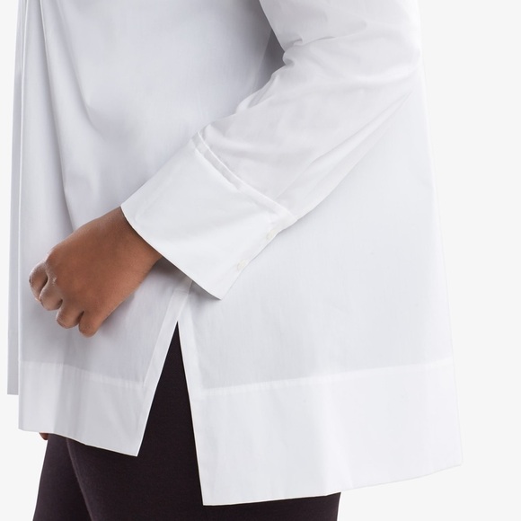 NWT M.M. LaFleur The Larsen Shirt White Button Down Plus Size 2X - Picture 3 of 14